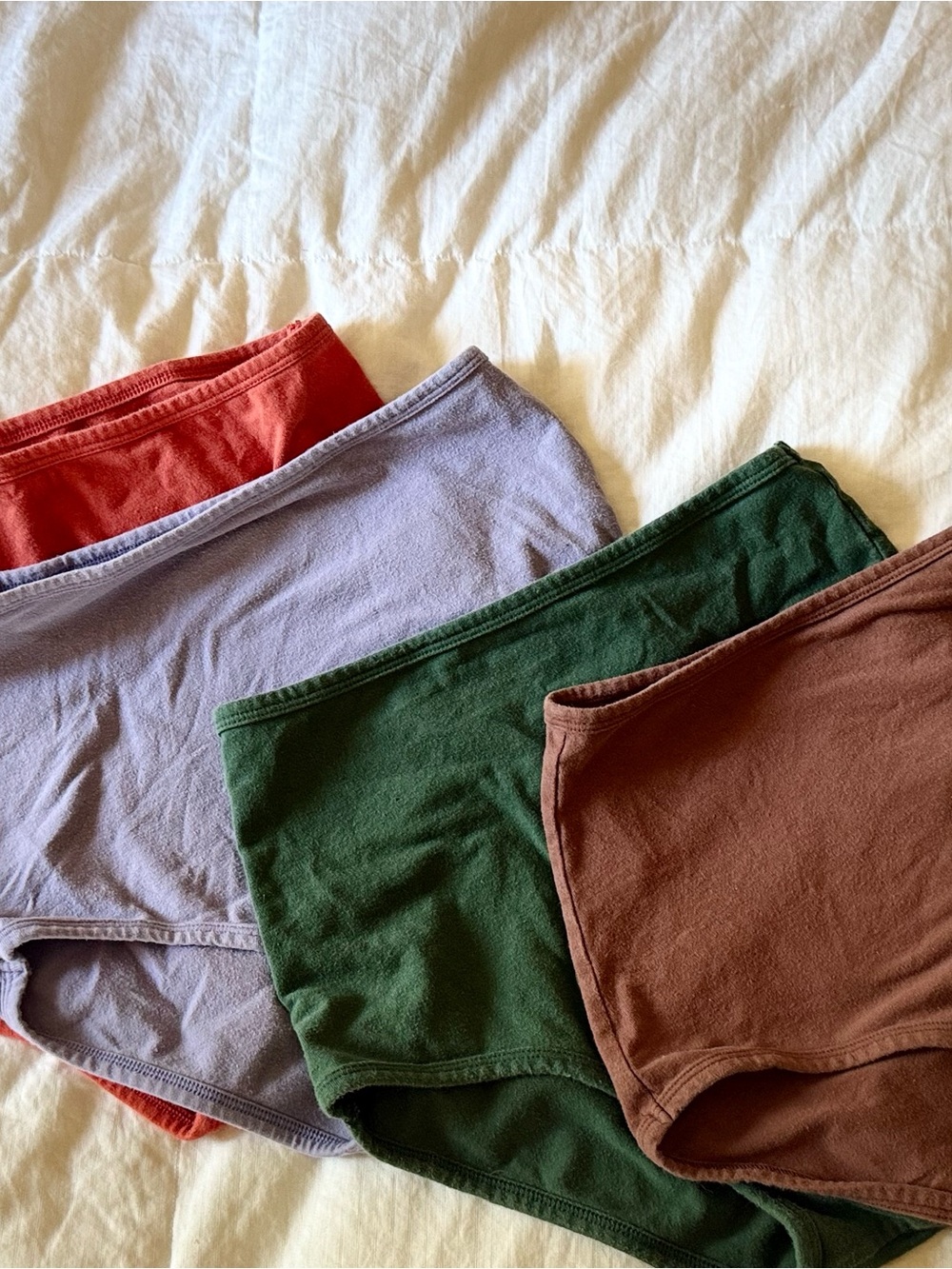 ARQ Cotton Brief Set in Red, Lavender, Green, and Brown